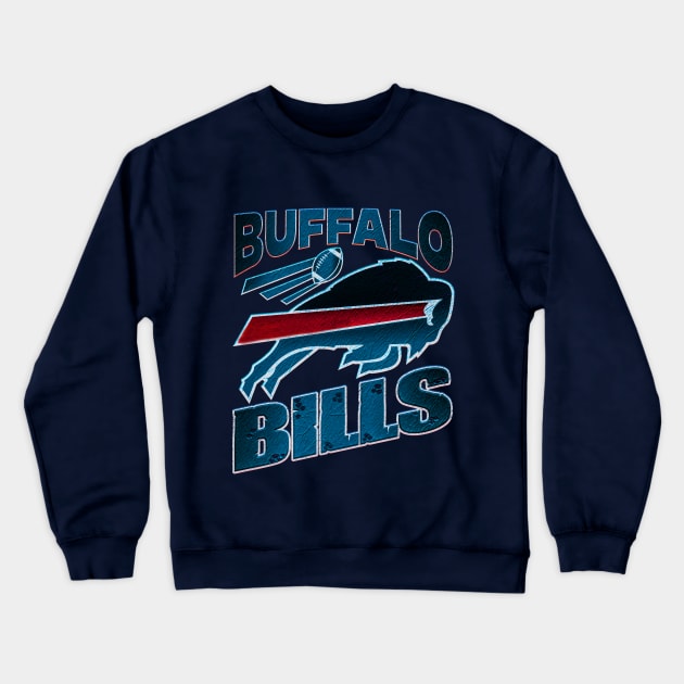 buffalo bills in blue Crewneck Sweatshirt by nowsadmahi